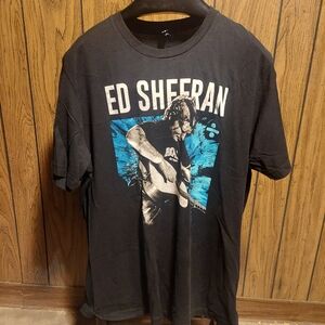 Ed Sheeran Divine Tour Shirt 2017-19 Black 2XL Short Sleeve